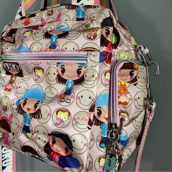 Harajuku Lovers Bag Nylon Shoulder Crossbody Bag NWOT Rainbow - Picture 5 of 12